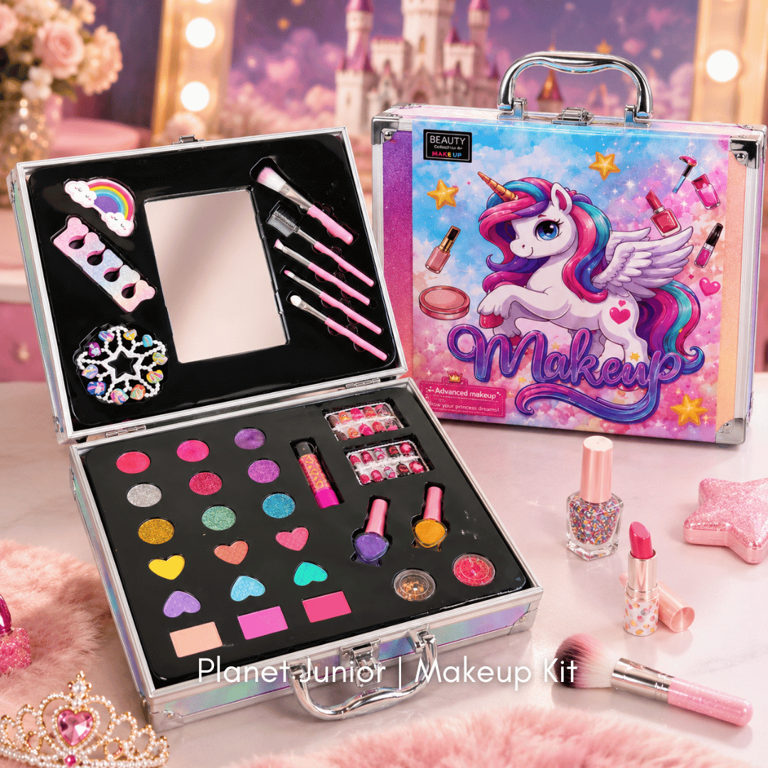 Princess Beauty Suitcase — 36-Piece Pretend Makeup Set for Girls