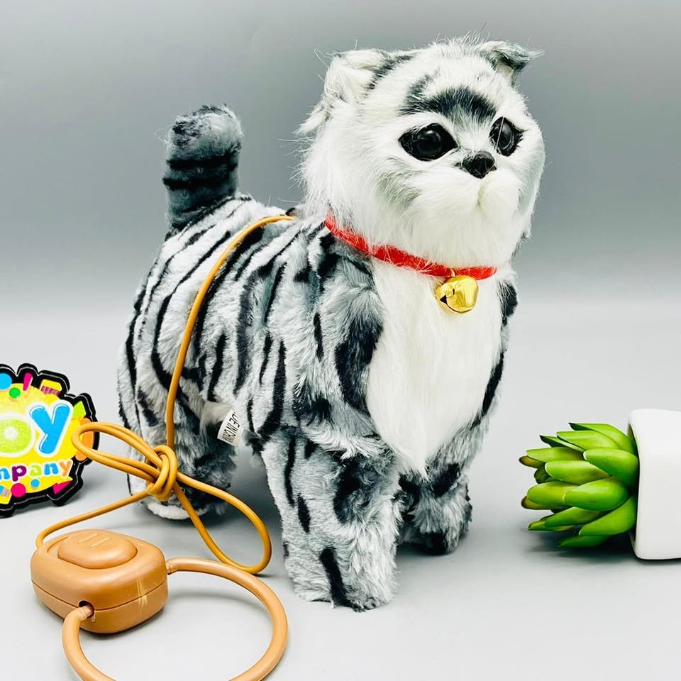Walking Cat Toy — Remote-Leash Pet that Struts & Meows