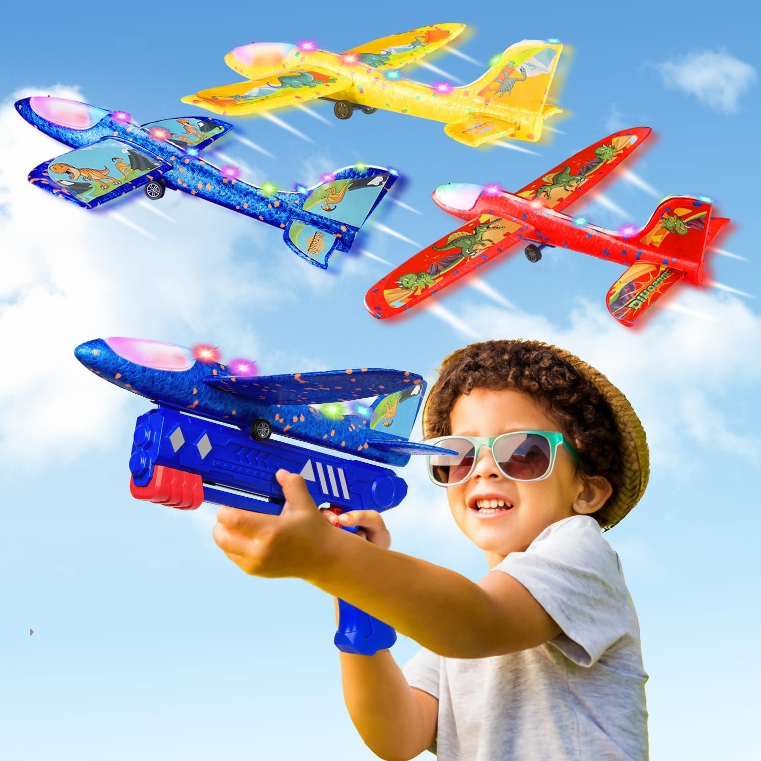 Catapult Airplane Launcher — Foam Glider Blaster for Kids