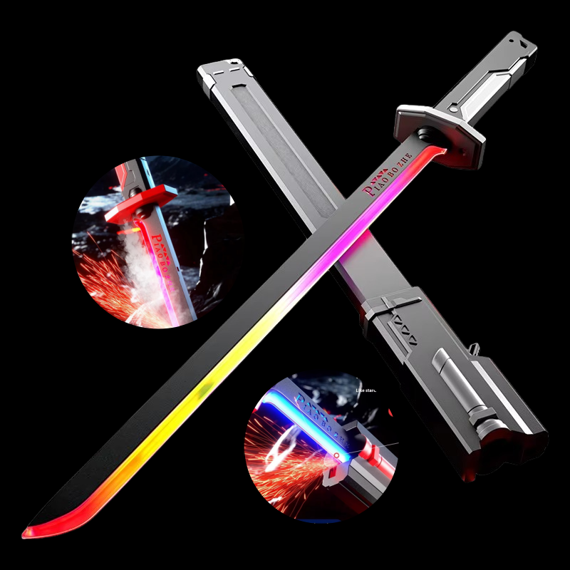 Light-Up Battle Sword — Multi-Colour LED Blade with Smoke & Sound